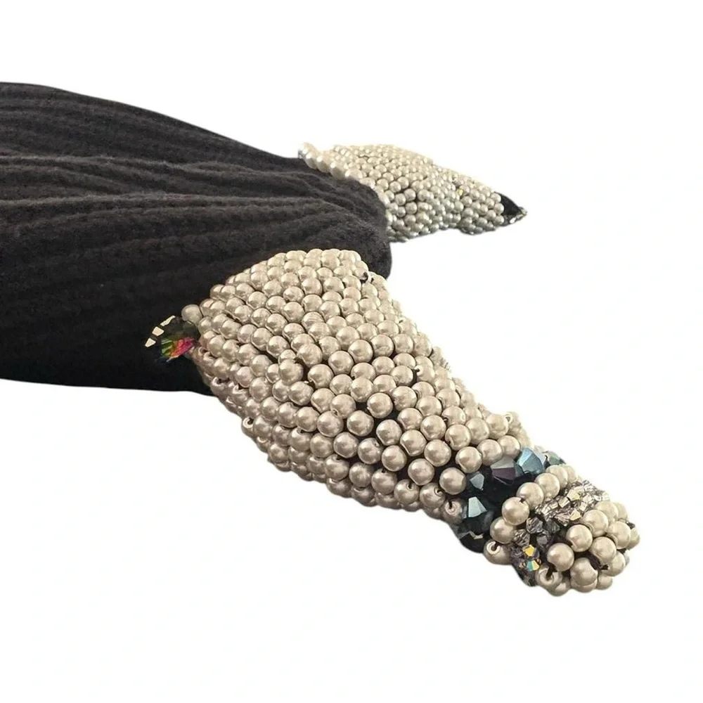 Swarovski / pearl horned  Balaclava